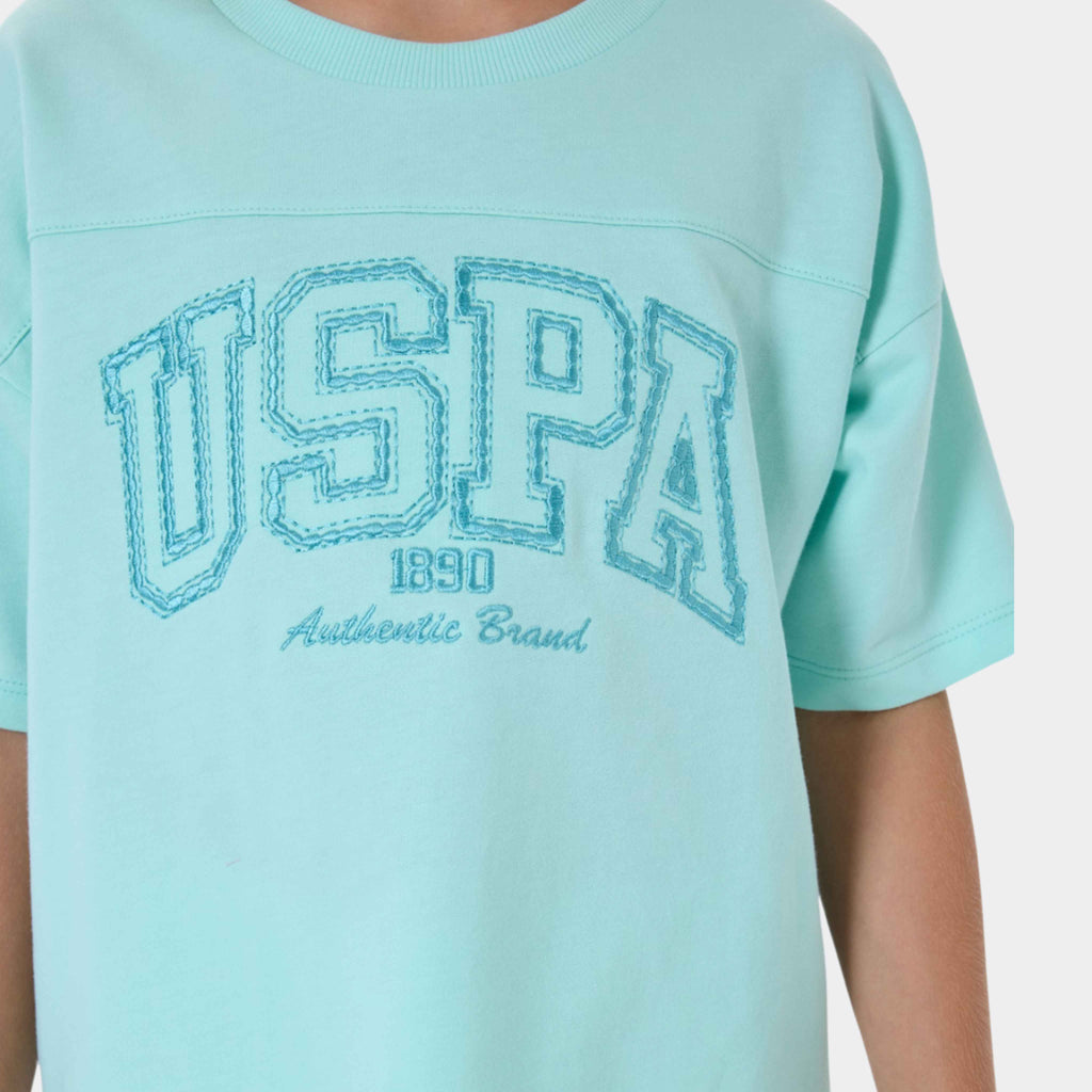 U.S. Polo Assn. | Pastel Series Oversize Kız Çocuk Şortlu Takım