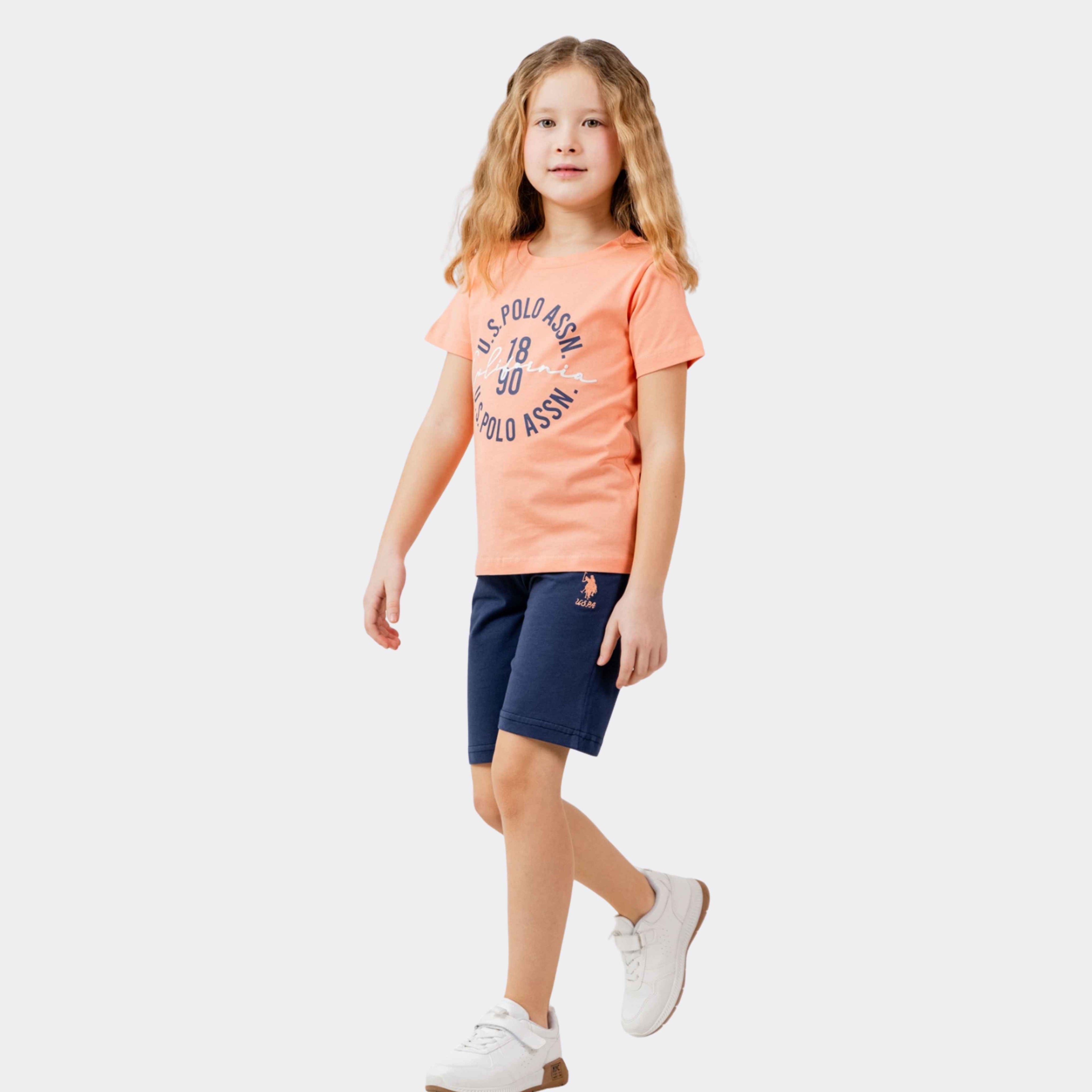 U.S. Polo Assn. | California Heritage Kız Çocuk Şortlu Takım