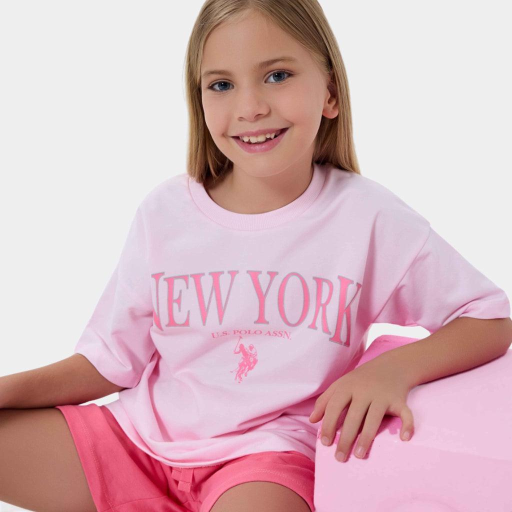 U.S. Polo Assn. | New York City Vibes Kız Çocuk Şortlu Takım