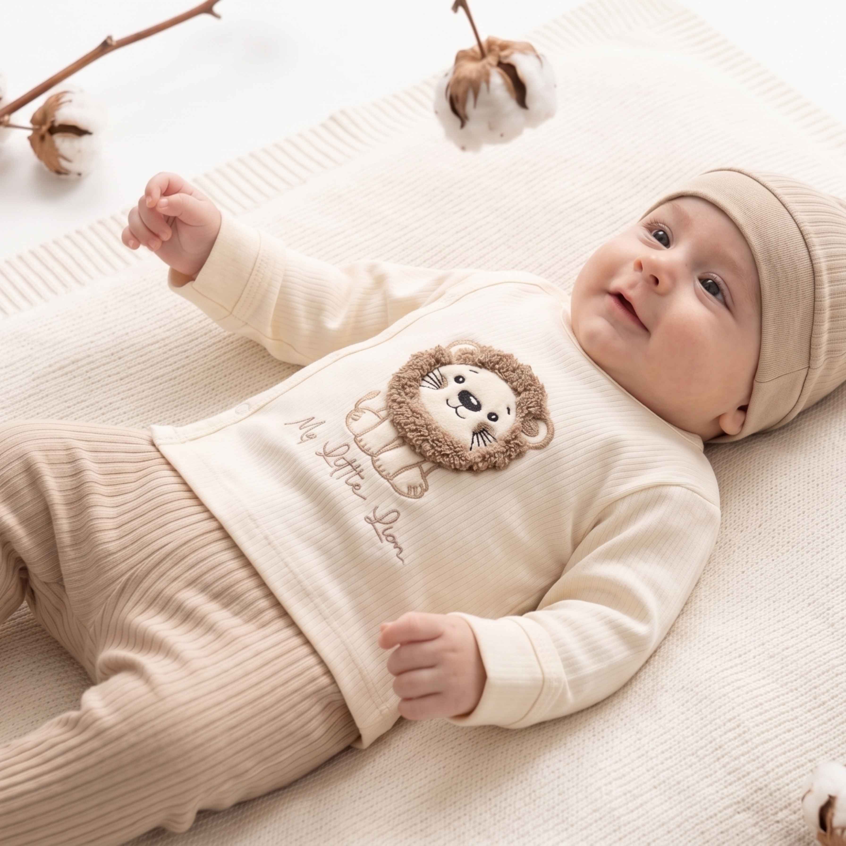 Little Lion Serisi | Fitilli 3’lü Yenidoğan Seti