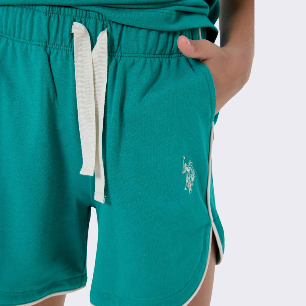 U.S. Polo Assn. | Retro Varsity Kız Çocuk Şortlu Takım