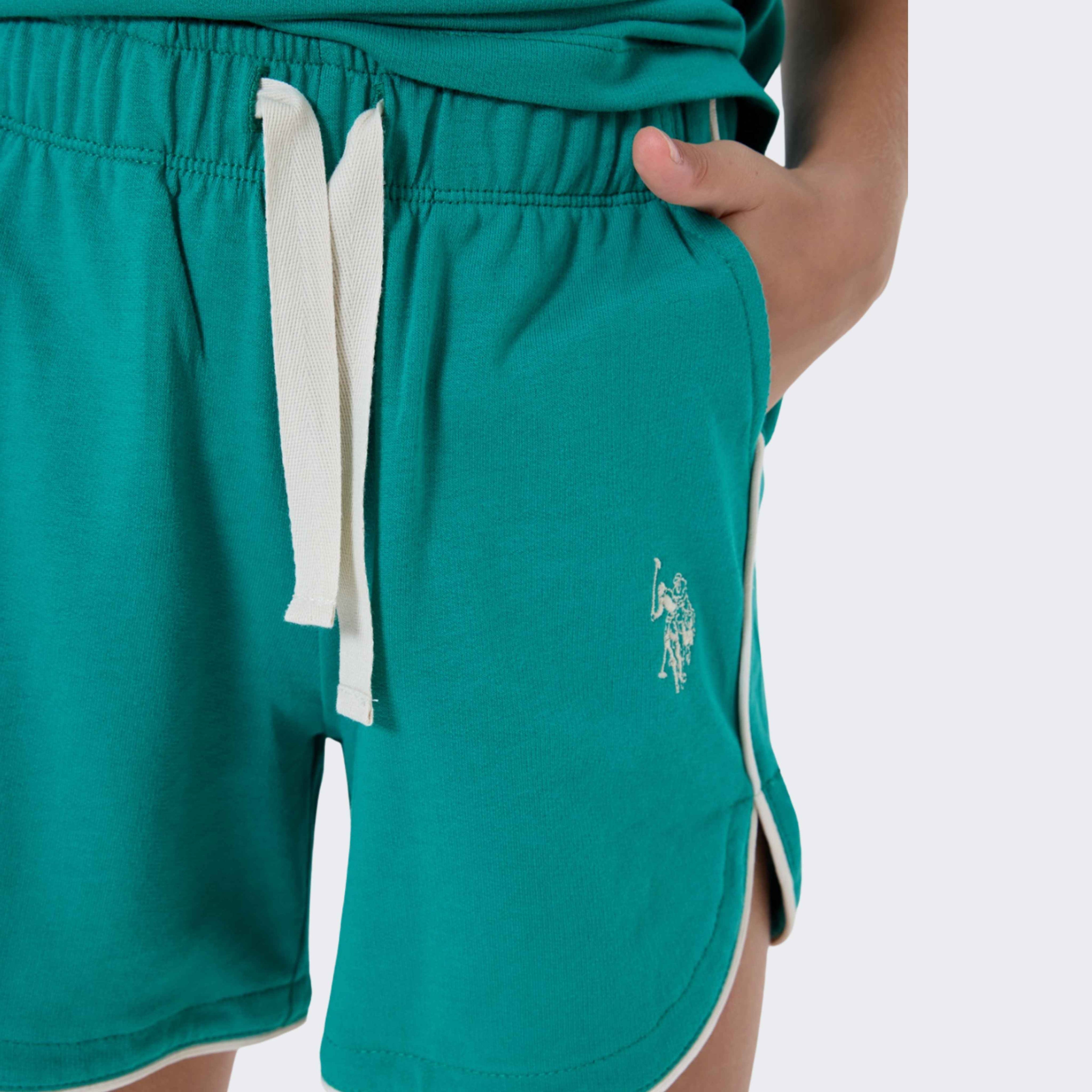 U.S. Polo Assn. | Retro Varsity Kız Çocuk Şortlu Takım