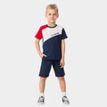 U.S. Polo Assn. | Signature Color-Block Erkek Çocuk Şortlu Takım