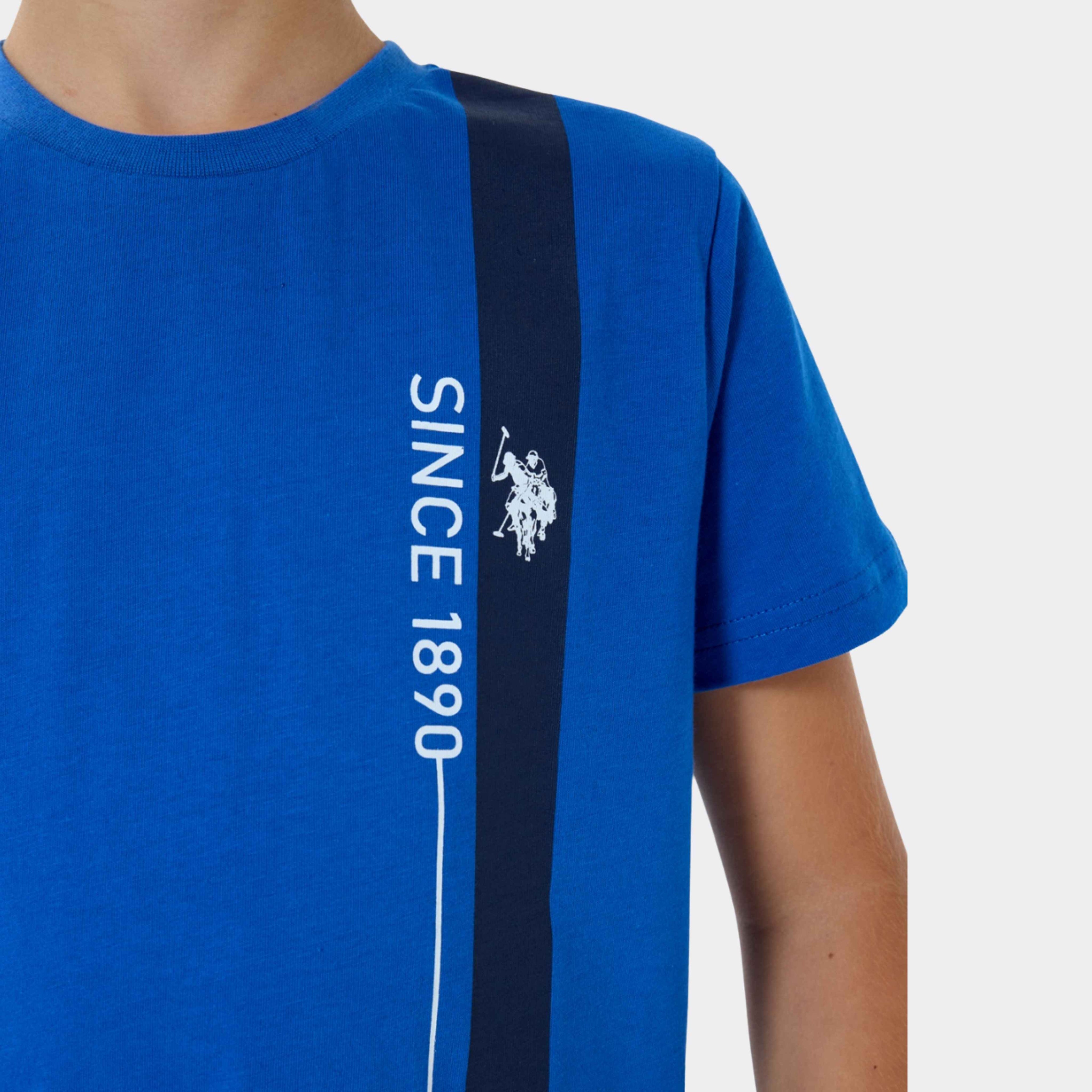 U.S. Polo Assn. | Vertical Stripe Erkek Çocuk Şortlu Takım