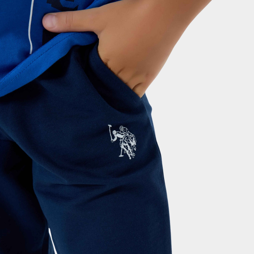 U.S. Polo Assn. | Vertical Stripe Erkek Çocuk Şortlu Takım