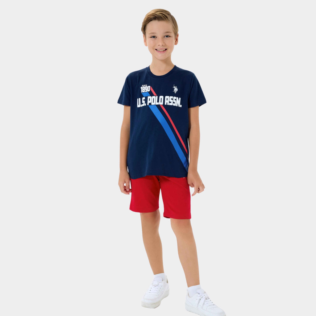 U.S. Polo Assn. | Dynamic Diagonal Erkek Çocuk Şortlu Takım