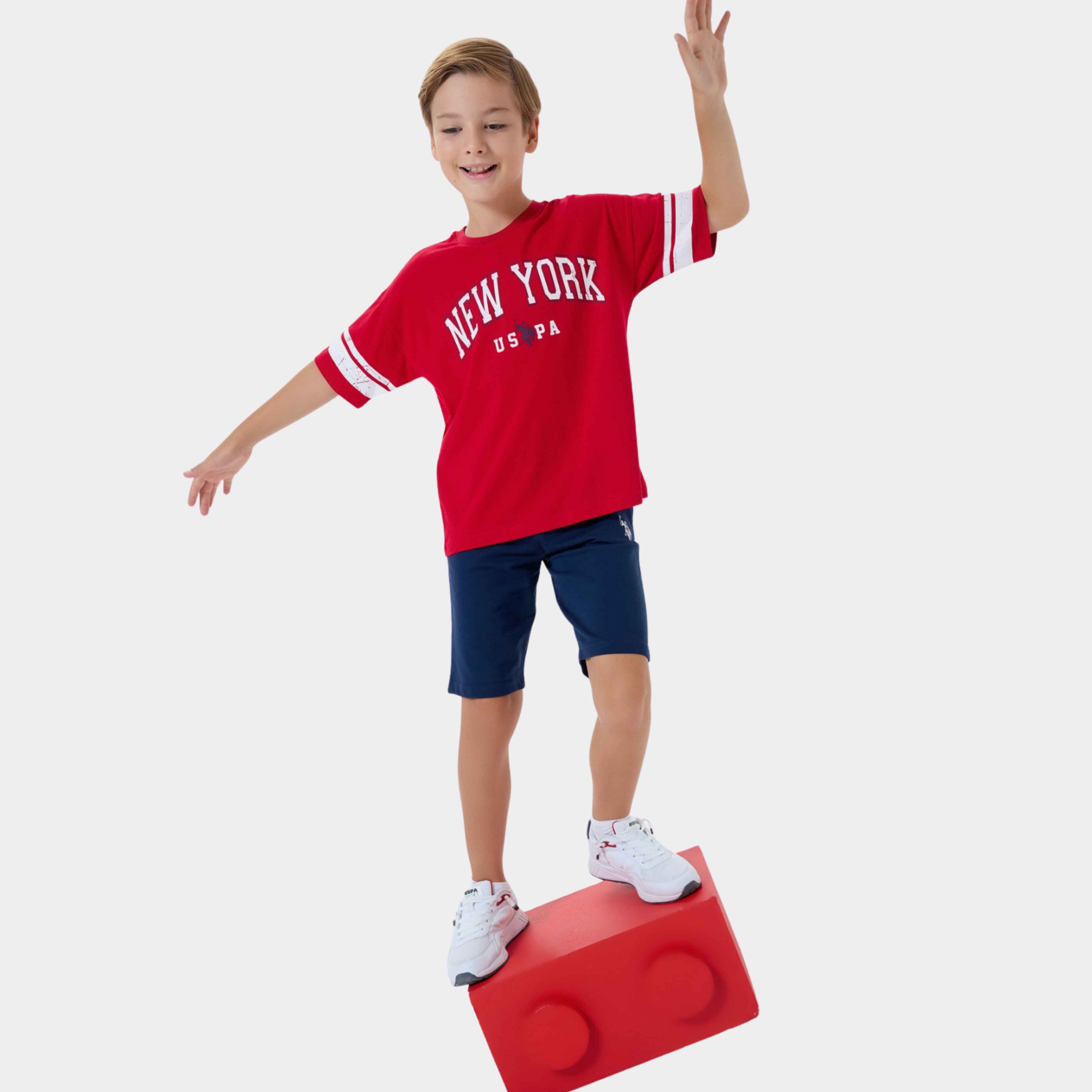 U.S. Polo Assn. | New York Varsity Erkek Çocuk Şortlu Takım