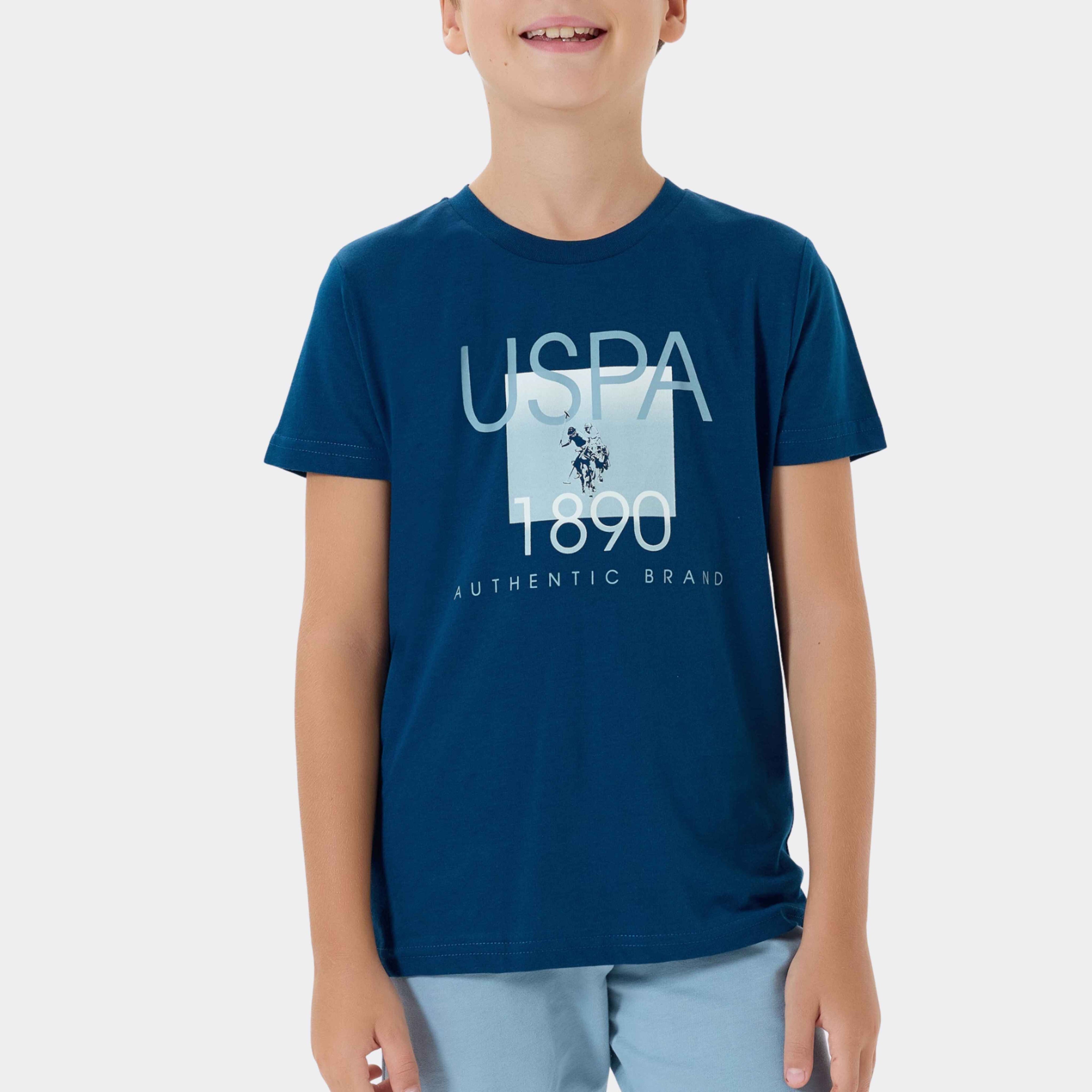 U.S. Polo Assn. | Azure Blue Authentic Erkek Çocuk Şortlu Takım