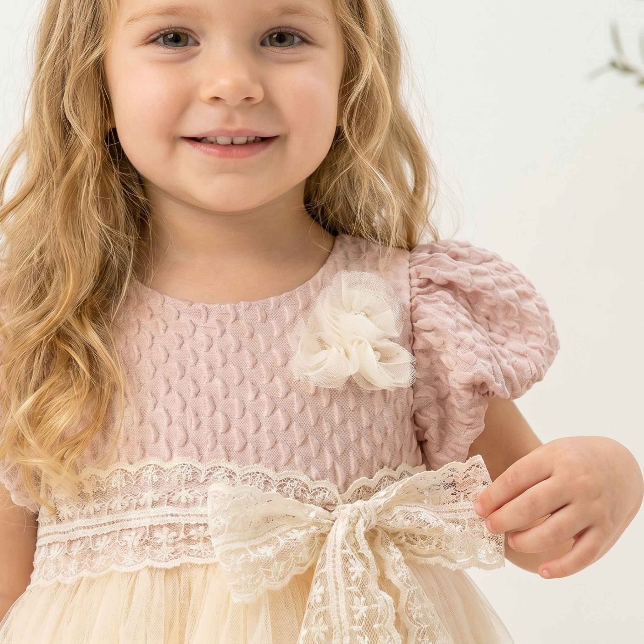 Cream Serisi | Vintage Dantelli Prenses Elbise