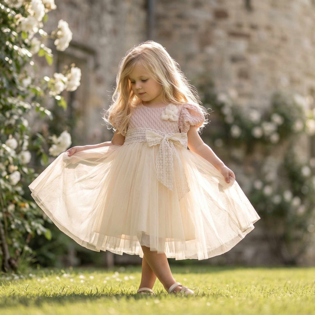 Cream Serisi | Vintage Dantelli Prenses Elbise