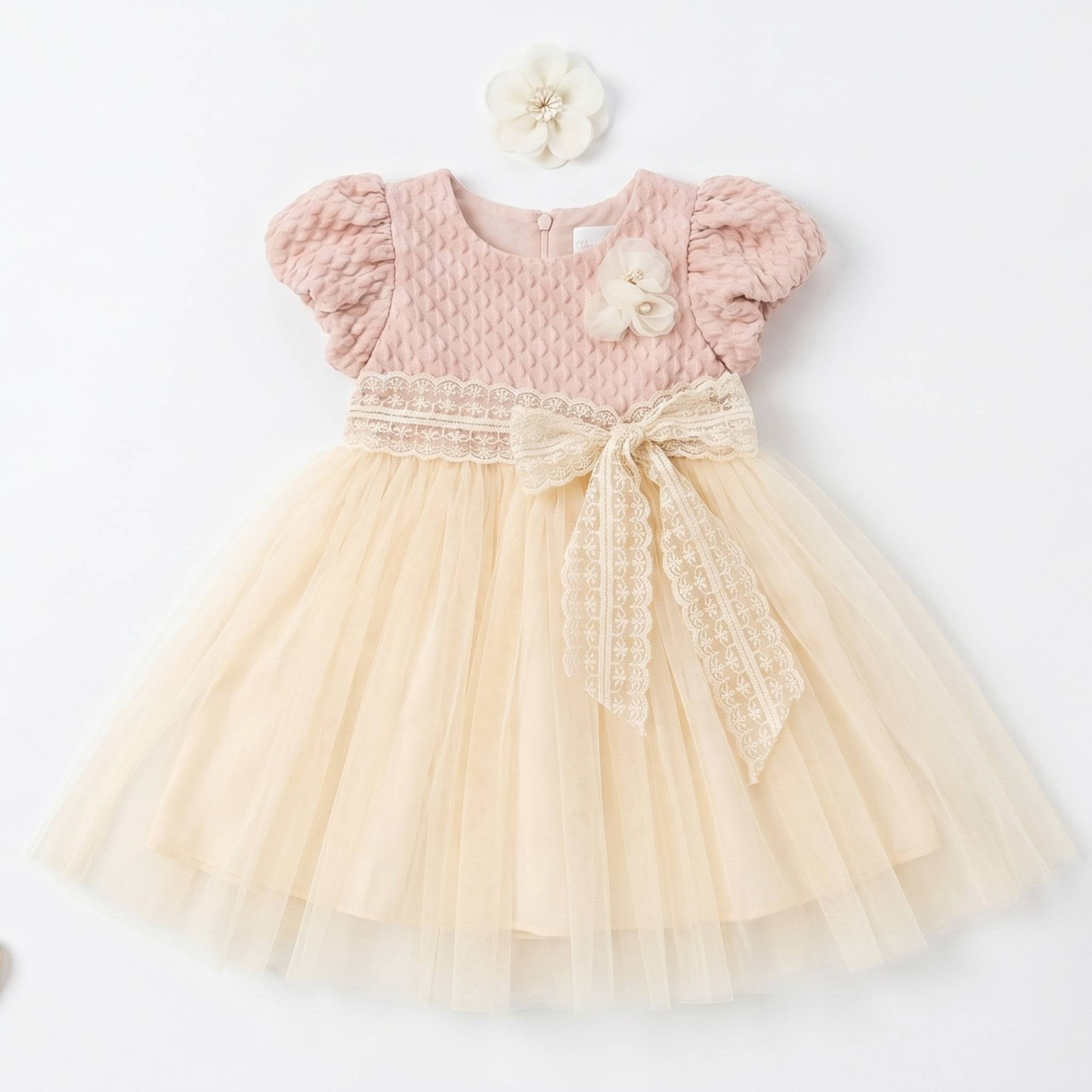 Cream Serisi | Vintage Dantelli Prenses Elbise