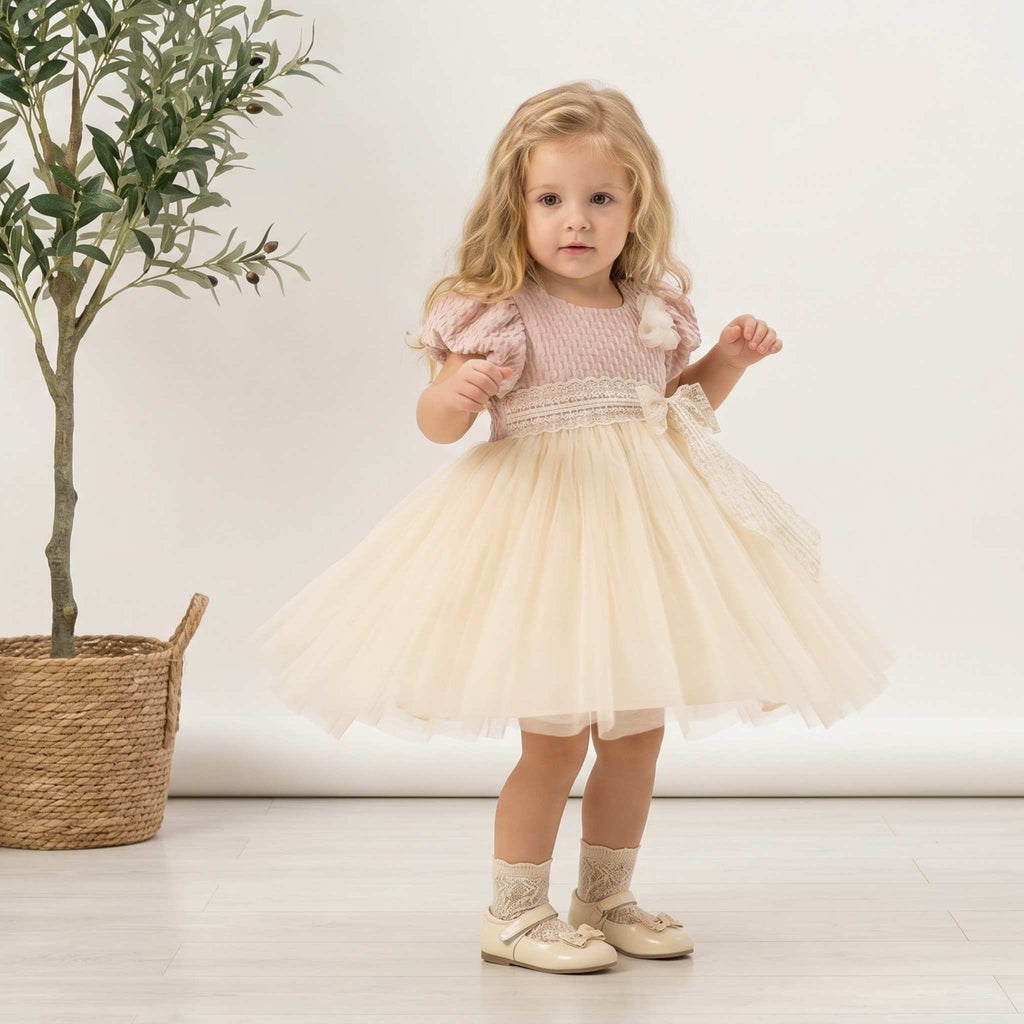 Cream Serisi | Vintage Dantelli Prenses Elbise